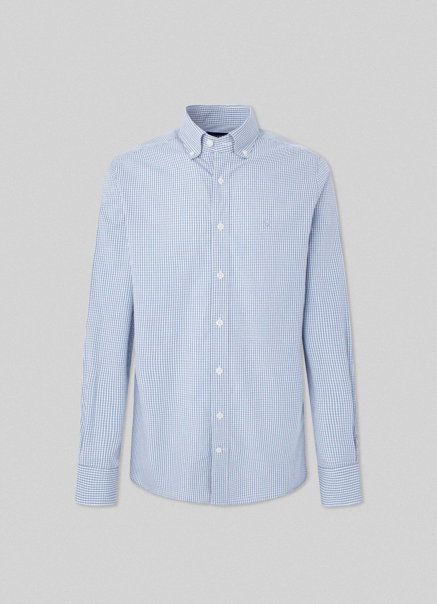 Klaer Hackett London | Slim Fit Gingham Skjorte