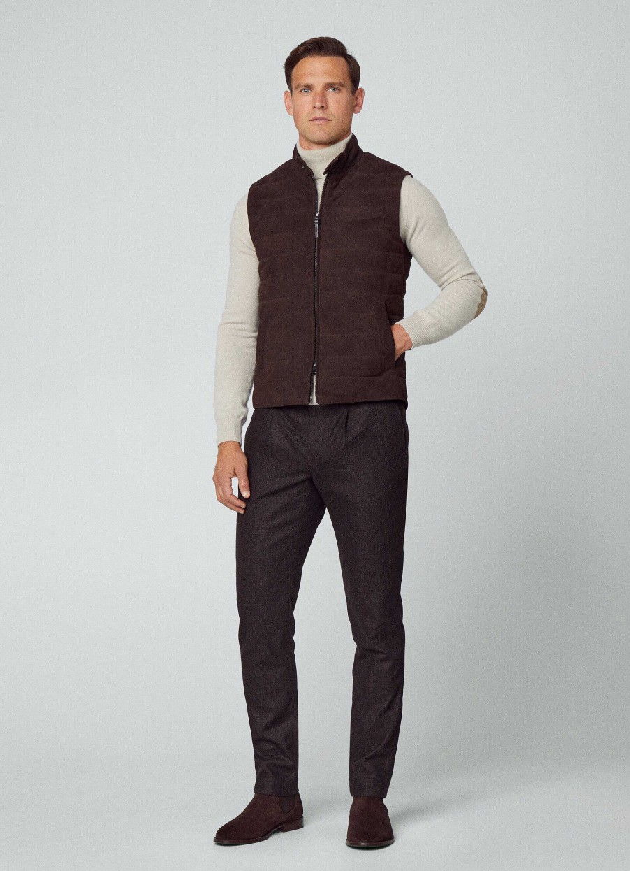 Klaer Hackett London | Polstret Gilet Av Messkinn