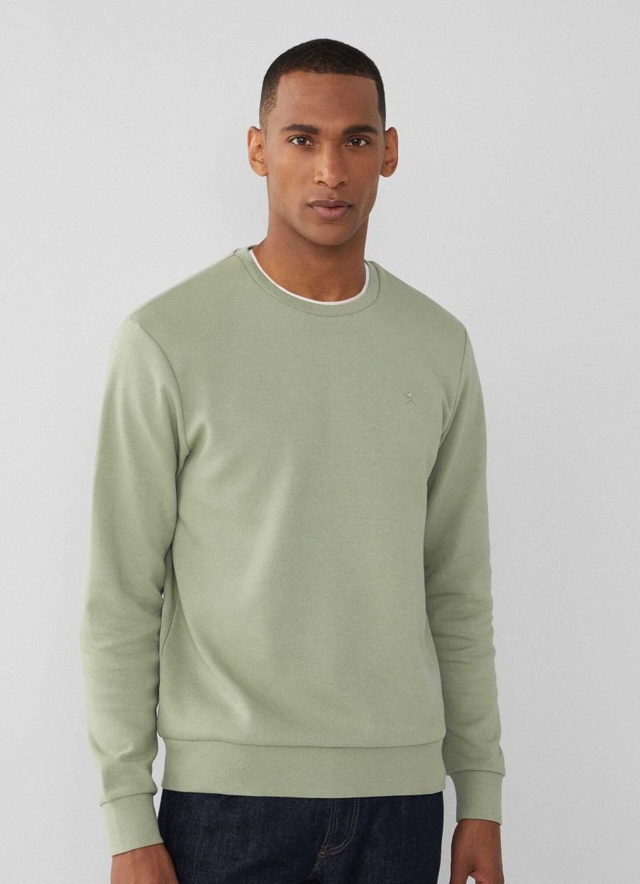 Klaer Hackett London | Classic Fit Sweatshirt Med Crew Neck