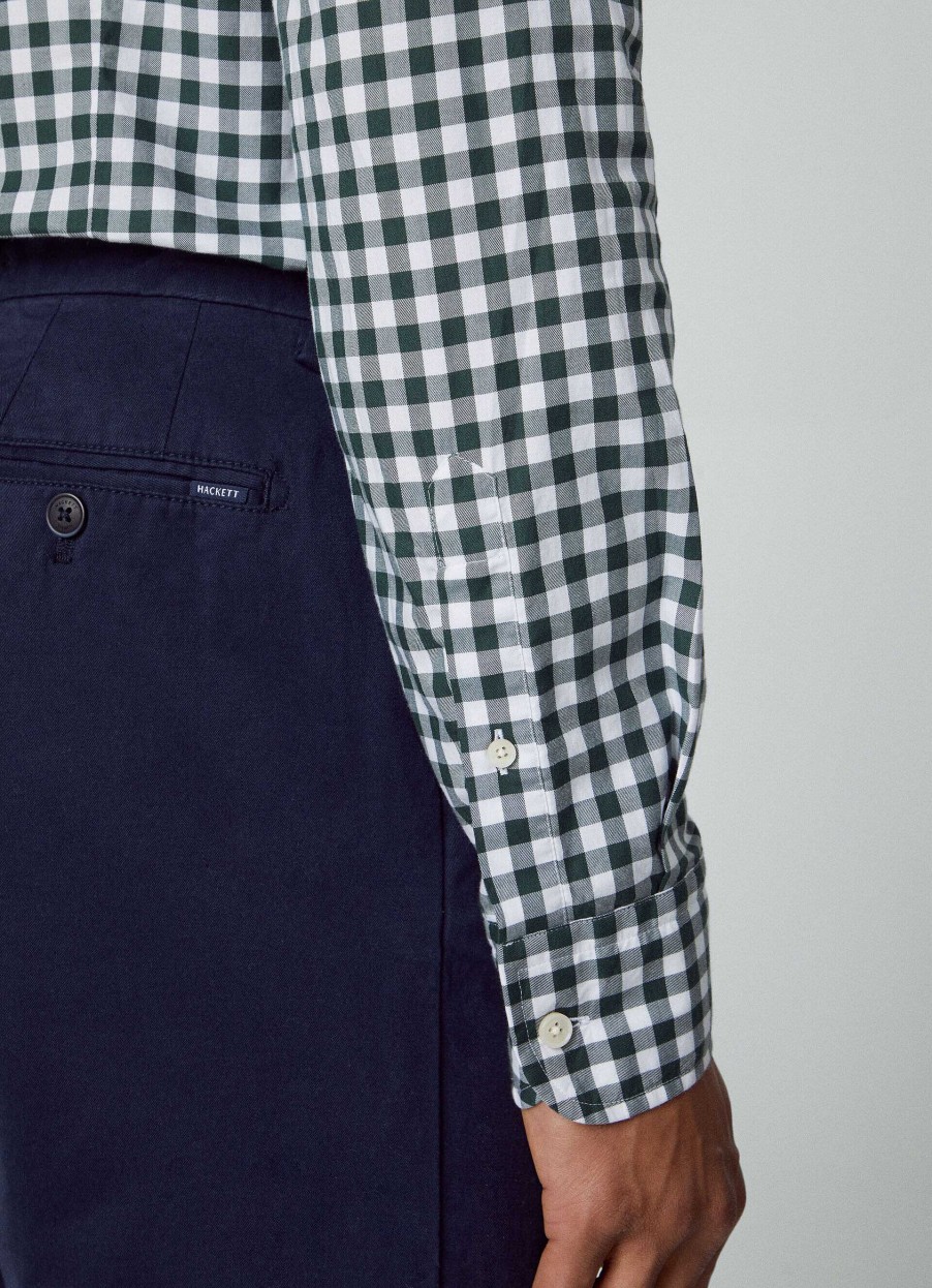 Klaer Hackett London | Slim Fit Gingham Skjorte